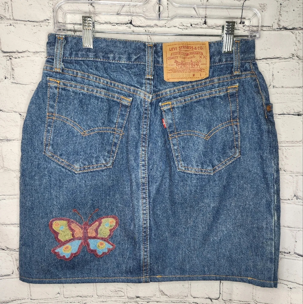 Vintage Levi's Denim‎ Skirt Size 11